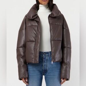 Apparis Chocolate Brown Puffer Jacket